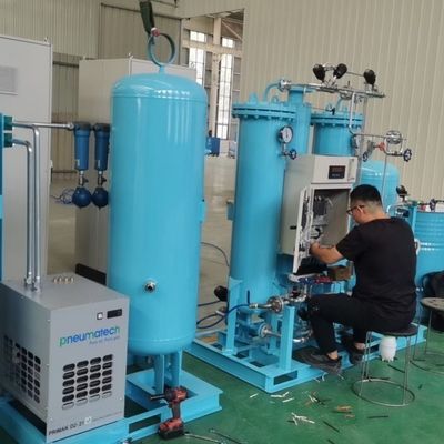 การติดตั้งง่าย เครื่องทําออกซิเจน PSA ฟรีน้ํามัน พร้อมใบรับรอง ASME
