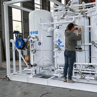 ความดันการทํางาน 27barG วัสดุคาร์บอนสแตนเลส เครื่องกําเนิดไนโตรเจนสําหรับการตัดเลเซอร์